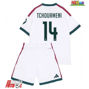 Real Madrid Aurelien Tchouameni #14 Primera Equipación Niños 2026-27 Manga Corta (+ Pantalones cortos)